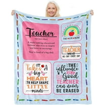 Teacher Appreciation Gifts for Women, Teacher Blanket 60 X50, Gift for Teacher's Day/Birthday/Graduation//Retirement/Christmas, Thank You Teacher Gifts Idea, Best Teacher Gifts for Women from Student