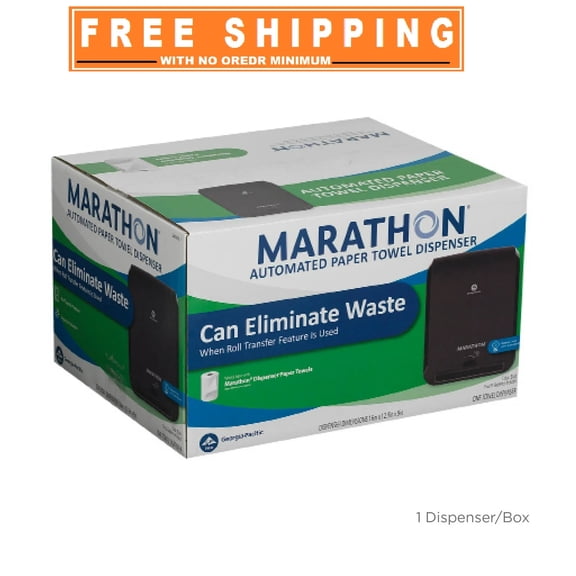 Marathon Automated Hardwound Paper Towel Dispenser, Black