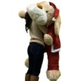 thumbnail image 5 of Christmas Giant Stuffed Dog Wears Removable Santa Suit, 5 Feet Long Soft Lifesize Plush Puppy, 5 of 14