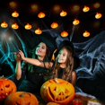 thumbnail image 3 of Decoraciones de Halloween Luces de cadena de calabaza de 30 LED de 14.7 pies, liquidación de decoración de Halloween con luz de 2 modos con pilas, 3 of 5