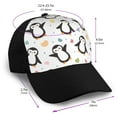 thumbnail image 2 of Yiaed Colorful Hearts Penguin Print Baseball Cap Dad Hat Polo Style Plain Blank Adjustable Size, 2 of 5