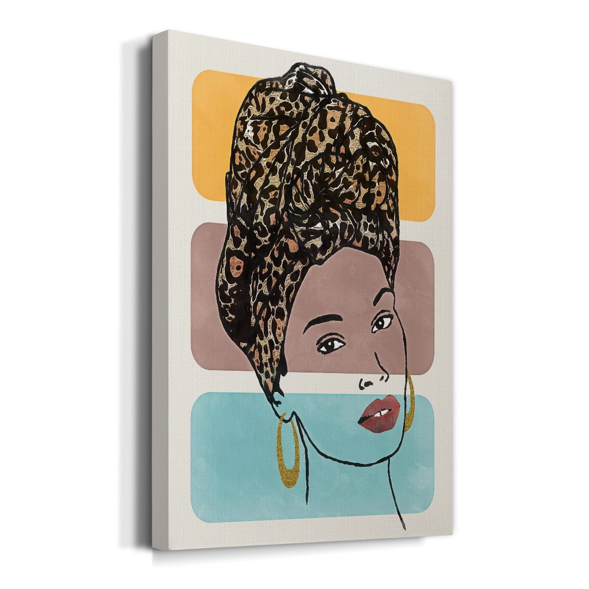 Head Wrap I Premium Gallery Wrapped Canvas - Ready to Hang