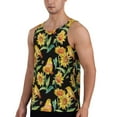 thumbnail image 2 of Easygdp Sunflowers And Bird Men's Tank Top, Sleeveless Muscle T Shirts, Breathable, Quick-Dry, Loose for Gym, Running, Fitness - XX-Large, 2 of 9
