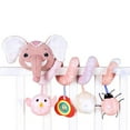 thumbnail image 3 of Elefante de peluche en espiral para bebé, juguete colgante para asiento de coche, cochecito, carrito de bebé, caja de música incorporada, 3 of 9