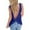 Blue, variant on Summer Tops for Women 2x Tunic Tops for Women Wardrobe Back Support Adjustable Pack Band T Shirt Crop Top Cold Shoulder Top Knot Backless TShirt Tank Casual Loose Backless TShirt