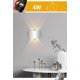 thumbnail image 1 of Foco LED de pared impermeable para exteriores, moderno y creativo, para patio, villa, hotel, pasillo, balcón, luz de pared interior y exterior, color negro XianweiShao 8390612633683, 1 of 1