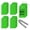 Green-4 3/4 x 2 3/8, variant on Yellow 2x4 Plastic Shipping Labels with Wire