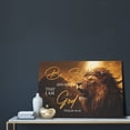 thumbnail image 6 of Be Still and Know That I Am God Canvas Wall Art, Powerful Lion with Crown Inspirational Christian Decor for Home Office, Ready to Hang - 16x24 inch, 6 of 7