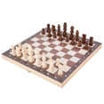 thumbnail image 1 of Tablero de Ajedrez Juego de ajedrez de madera plegable Juego de tablero de ajedrez magnético con alm CACAGOO Tablero de Ajedrez, 1 of 7
