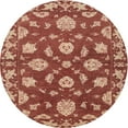 thumbnail image 1 of Ahgly Company Indoor Round Traditional Orange Persian Area Rugs, 4' Round, 1 of 6