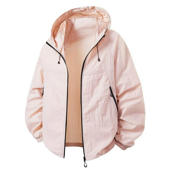 Waterproof Rain Jacket Mens Outdoor Solid Color Windbreaker Hiking Unisex Raincoats Long Sleeves Hooded