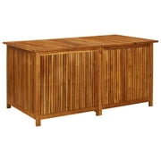 Charmma Patio Storage Box 59"x31.4"x29.5" Solid Acacia Wood