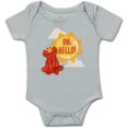 thumbnail image 3 of Sesame & Friends Elmo, Cookie Monster and Big Bird Boys 3 Pack Character Onesie, Newborn, 3 of 4