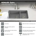 thumbnail image 3 of Kohler K8204-CM1 DBL BWL UM BL, 3 of 11