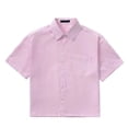 thumbnail image 2 of Qiyinn Men's Hawaiian Shirt Short Sleeve Button Down Shirts Casual Tropical Striped Pattern Summer Beach Vacation Polo Shirts, 2 of 5