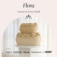 thumbnail image 2 of BEBE BASK The Original Scalloped Bow Basket with Lid – Set of 2 (15 x 11 x 6 in) – Handwoven Rattan Scalloped Wicker Basket with Lid, Woven Baskets for Storage (Bow), 2 of 18