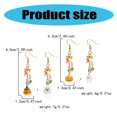 thumbnail image 3 of LICEWO Lightweight Pumpkin Specter Dangle Earrings Accessory For Casual Or Evening Wear, 3 of 11