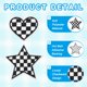 thumbnail image 3 of Uxcell 18 Pcs Parches Bordados de Corazón Estrella a Planchar Aplicaciones Parches para Chaqueta Colección de Denim Ropa Vestidos Sombreros Jeans Accesorio DIY, Negro/Blanco, 3 of 6