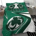 thumbnail image 3 of Ireland Rugby Bedding Set - Celtic Shamrock & Rugby Ball, 3 of 6
