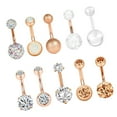 thumbnail image 3 of 2x10PCS / Lot Body Piercing Labret Lengua Ceja Barbells Mix Jewelry Rose Gold, 3 of 8