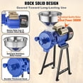 thumbnail image 2 of VEVOR Electric Grain Mill Grinder, 3000W Spice Grinders, Commercial Corn Mill with Funnel, Thickness Adjustable Powder Machine, Heavy Duty Feed Flour Cereal Mill Wheat Grinders, Dry Grinder, 2 of 9