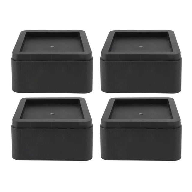 4 elevadores de muebles de plástico de 3 pulgadas, cuadrados, para sofá, accesorios para el hogar, cama, escritorio, silla y sofá.