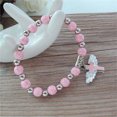 thumbnail image 4 of Women'S Beaded Bracelet, Elastic White Beaded Bracelet, Angel Winged Bracelet, Healing Jewelry, Gifts For Teenagers And Girls Pink Free Size, 4 of 4