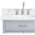 thumbnail image 5 of Ariel D043slcw2ovo Kensington 42" Thick Carrara Marble Vanity Top - White, 5 of 7