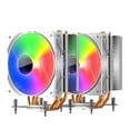 thumbnail image 6 of LED CPU FAN Desktop Computer 4 Heatpipes Colorful Temperature Control Quiet, 6 of 12
