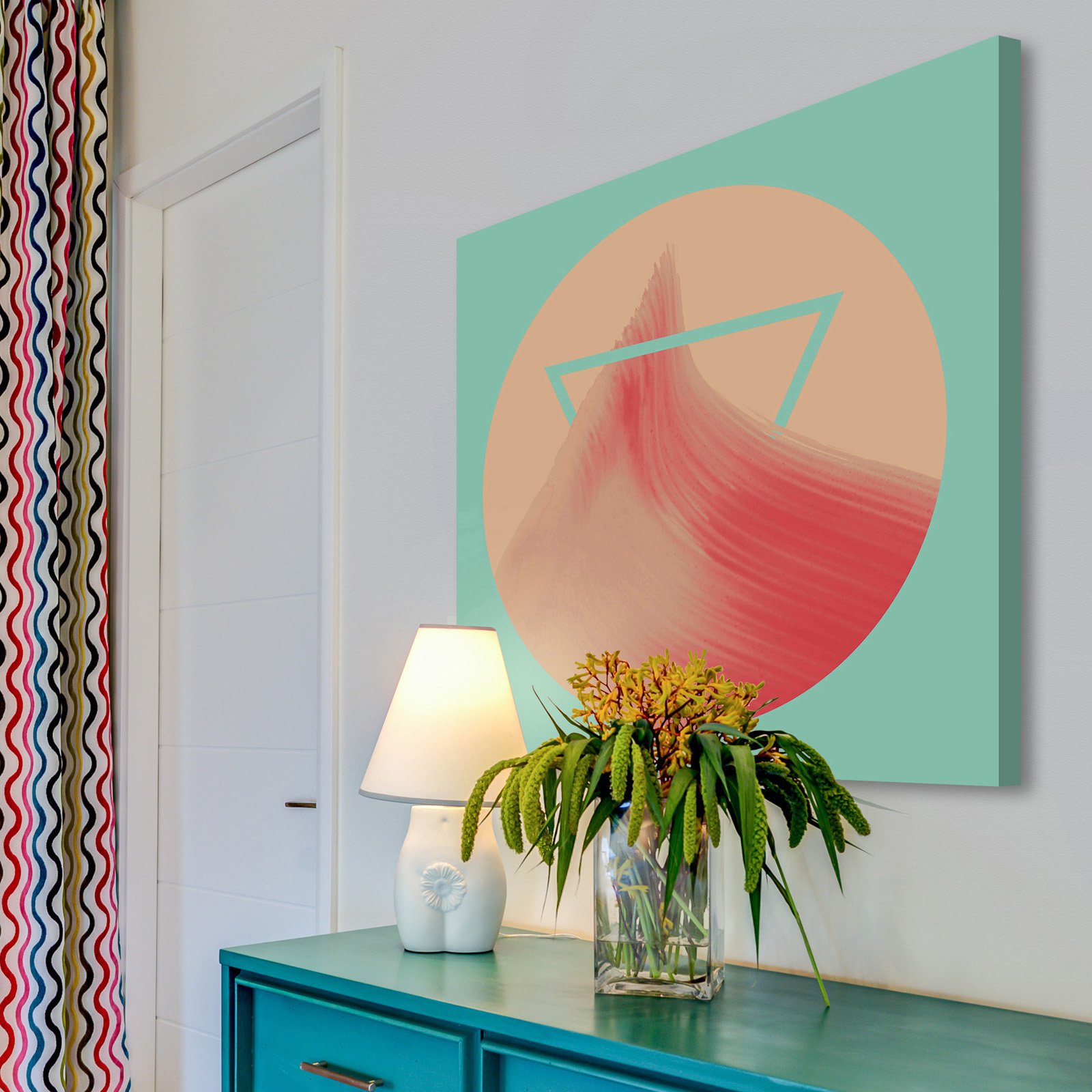 Marmont Hill Pink Peak Painting on Wrapped Canvas