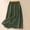 002 Green, variant on Cotton Linen Maxi Skirts for Women with Pockets High Waist A-Line Split Midi Long Skirt Casual Beach Party Holiday Skirt