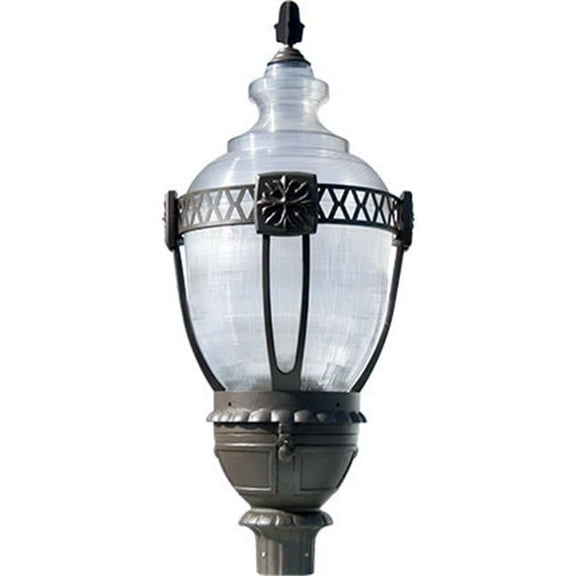 Dabmar Lighting GM660-BZ 37 x 14.63 x 14.63 in. 120V Clear Acorn Post Top Fixture Incandenscent Mogul Base Light, Bronze