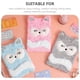 thumbnail image 2 of Cartoon Notebook Plush Notebook Daily Use Stationery Grey Material for Diary Writing 1Pack, 2 of 4