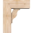 thumbnail image 3 of Ekena Millwork 7 1/2"W x 18"D x 22"H Funston Block Smooth Bracket w/ Offset Brace, Douglas Fir, 3 of 25