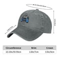 thumbnail image 5 of DouZhe Adjustable Washed Cotton Baseball Cap - Gamer Zone Joystick Prints Vintage Dad Hat Unisex Sports Caps (Gray), 5 of 7