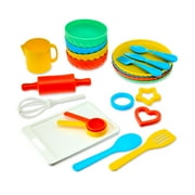 Kid Connection Chef in a Basket Pretend Playset for Toddlers, Ages 3+, Multiple Colors, Plastic