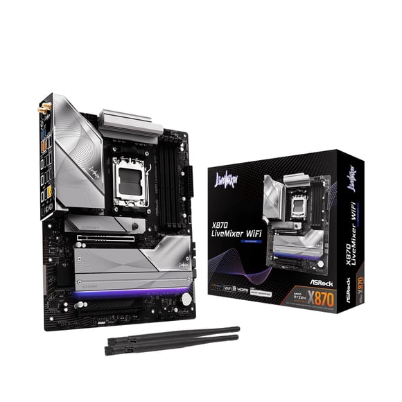 Placa base ASRock X870 LiveMixer WiFi AM5 DDR5 PCIe 5.0