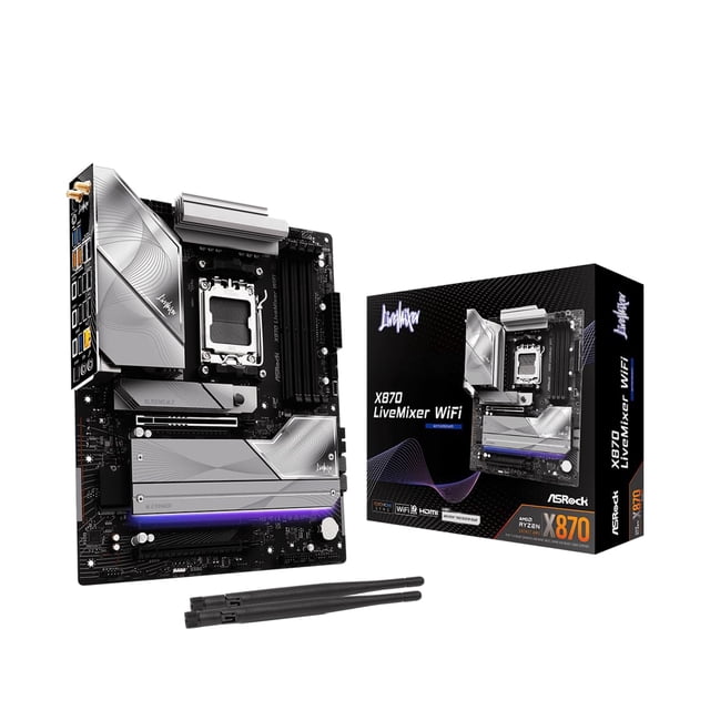 Placa base ASRock X870 LiveMixer WiFi AM5 DDR5 PCIe 5.0