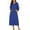 Sky Blue, variant on Avidlove Women Zipper Front Robes 3/4 Sleeve Housecoat Full Length Loungewear Dress with Pocket Long Nightgown Sleepwear Bathrobes