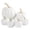 White, variant on 7 Pcs Fake Glitter Pumpkins Fall Artificial Pumpkins for Decoration Different Sizes, Halloween Thanksgiving Autumn Harvest DIY Foam Pumpkin Indoor Outdoor Home Decor, Hot Pink