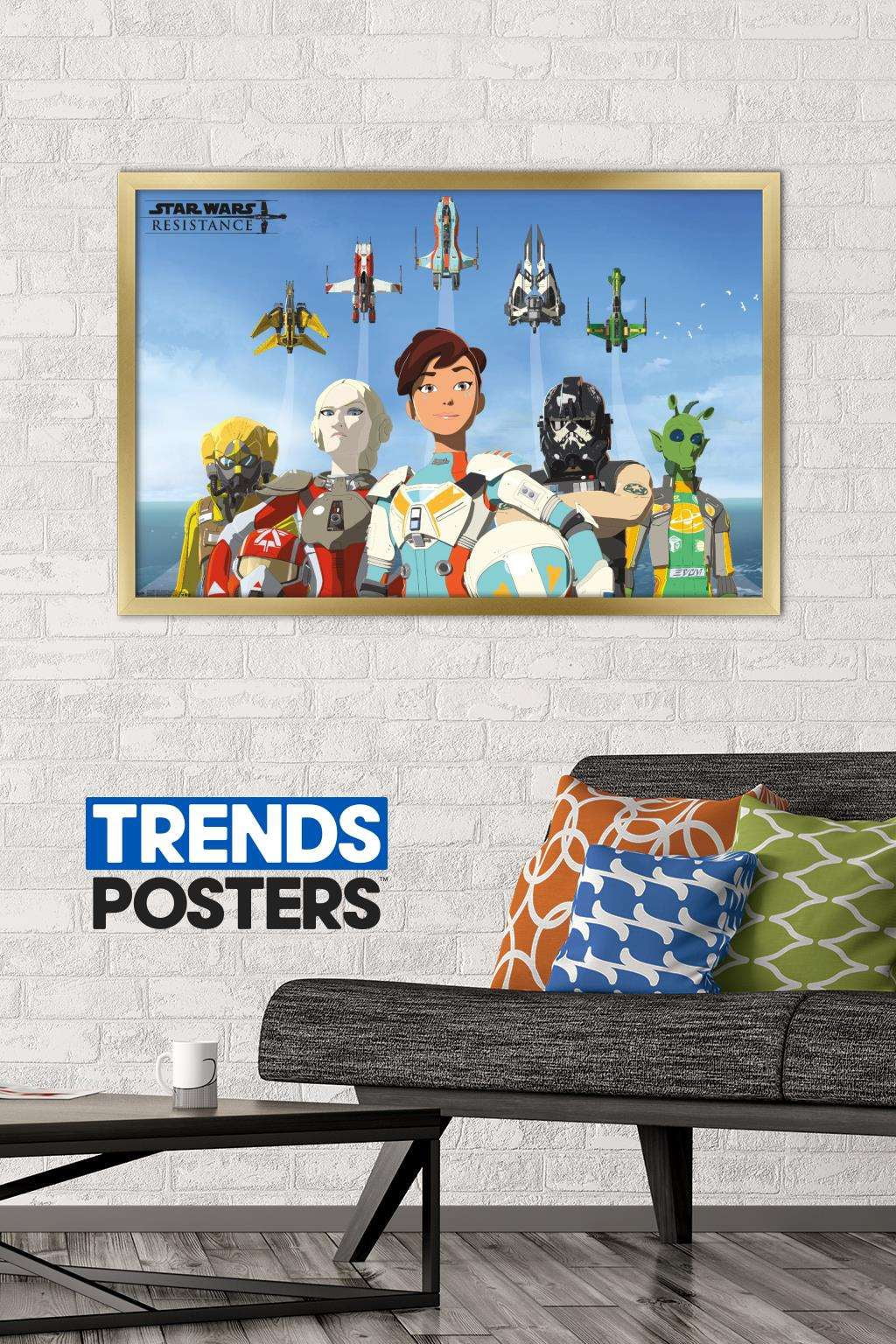 Star Wars: Resistance - Flight Wall Poster, 22.375" x 34", Framed