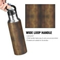 thumbnail image 4 of Yayeee 20oz Insulated Water Bottle Double Wall Stainless Steel with Flip Straw Lid, Wood Grain, 4 of 7