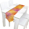 thumbnail image 5 of SKYSONIC Rectangle Flowers Design Printed Table Runner 13x90in for Wedding Birthday Holiday, 5 of 5
