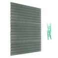 thumbnail image 2 of Cordless Room Darkening Temporary Pleated Vinyl Window Shades- Light Filtering Pull Down Blinds for Windows, 2 of 7