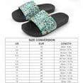 thumbnail image 2 of GZHJMY Stylish Slides for Women Men, Blue Brown Leopard Print Soft Flexible Slip-on Sandals Slippers, 2 of 7