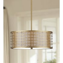 Safavieh Giotta 18 in. Dia. Drum Pendant Light, Antique Gold