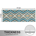 thumbnail image 5 of Kitchen Rugs Sets Of 2,Blue and Orange Floral Boho Pattern Anti Fatigue Kitchen Mat Rugs Non Slip Washable,Decorative Kitchen Floor Mats for Kitchen,Sink,Laundry,17"X47", 5 of 5