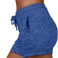 thumbnail image 3 of Women Soft and Comfy Activewear Lounge Shorts with Pockets and  Drawstring, 3 of 9