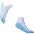 thumbnail image 4 of Solid Colored Half Cushion Compression Quarter Socks - Chevy Marl, 4 of 6
