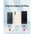 thumbnail image 6 of 3 in 1 for Samsung Galaxy S21 Plus Case, with 2 Pack Screen Protector, with Full Camera Cover Protection，Liquid Silicone Slim Shockproof Protective S21+ Phone Case (Stone), 6 of 12